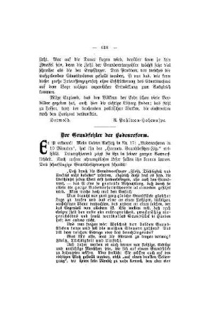 Der Grundfehler der Bodenreform