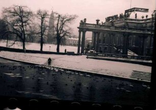 Potsdam: Schwan- und Lietzenfütterung, Treppe und Palais mit drauf