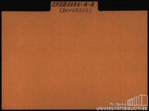 ERDBEERE: Diverses ANBAU-ZUCHT