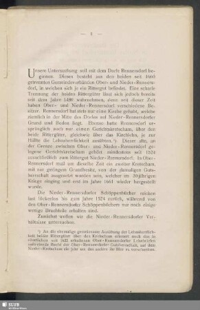 I. Die Besitzverhältnisse in Nieder-Rennersdorf im Jahre 1769