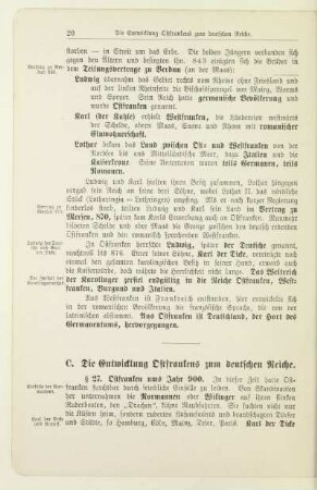 C. Die Entwicklung Ostfrankens zum Deutschen Reiche
