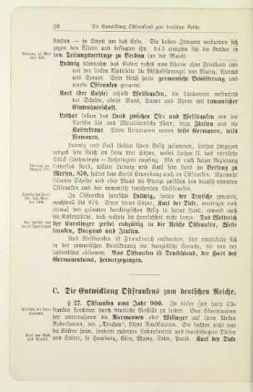 C. Die Entwicklung Ostfrankens zum Deutschen Reiche