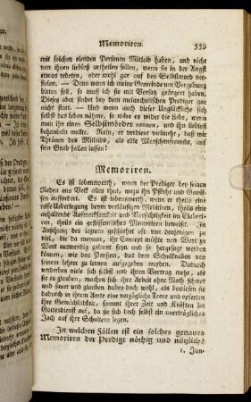 Memoriren. - Menschenkenntniß.