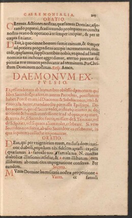 Daemonum Expulsio.