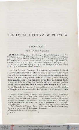 Chapter I: The Lycos Valley