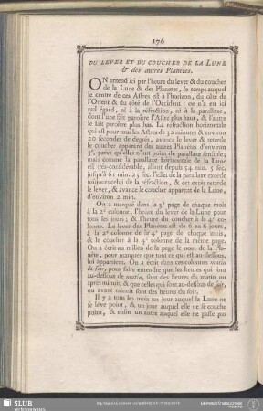 Du Lever Et Du Coucher De La Lune & des autres Planètes
