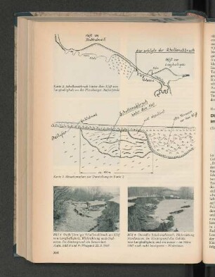 Derselbe Schollenabbruch, Blickrichtung Nordwesten. Im Hintergrund das Gehölz von Langballigholz und ein neues- im März 1967 noch nicht bezogenes - Wohnhaus