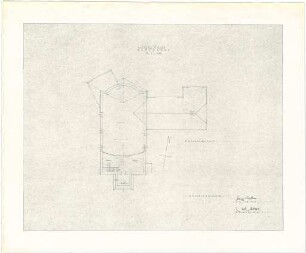 Gsaenger, Gustav; Brückenau (Bayern); Ev. Kirche - Emporengeschoss (Grundriss)