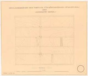 Institut für gärtnerischen Pflanzenbau, Berlin-Dahlem: Lageplan