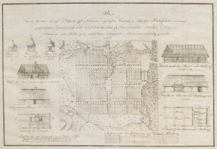 Plan des in der Kais. Königl. Herrschaft Medenie angelegten deutschen Dorfes Brigidau,...