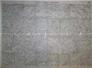 Karte aus dem Gebiet um Arras, Cambrai und St-Quentin