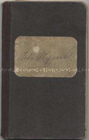 Seefahrtsbuch eines Heizers mit Einträgen von Juli 1933 bis Oktober 1940