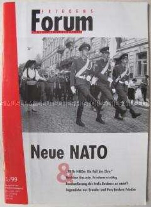 Zweimonatszeitschrift der Friedensbewegung u.a. zur neuen Rolle der NATO - Sachkonvolut