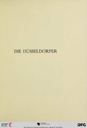 Die Düsseldorfer (Nr. 1-117)