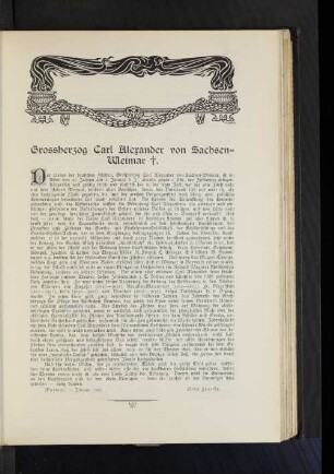 Grossherzog Carl Alexander von Sachsen-Weimar