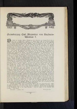 Grossherzog Carl Alexander von Sachsen-Weimar