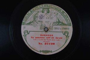 Nabucco : Va pensiero sull'ali dorate / [Giuseppe Verdi]
