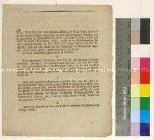 Bekanntmachung des Magistrates der Stadt Leipzig über die Verordnung von Anton König von Sachsen betreffend Feuerversicherungen