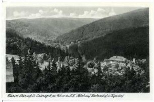Bärenfels. Blick auf Kipsdorf und Kaiserhof