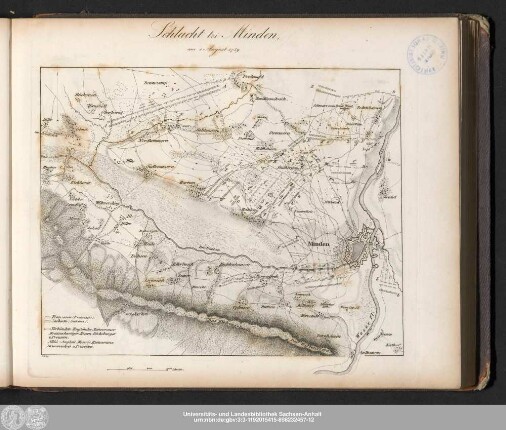 Schlacht bei Minden, am 1. August 1759.