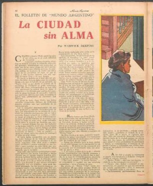 La ciudad sin alma : El folletín de "Mundo Argentino"