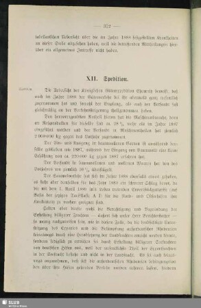 XII. Spedition