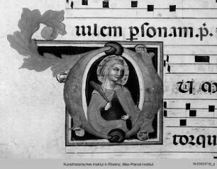 Initiale D mit der Heiligen Agathe - Proprium de tempore