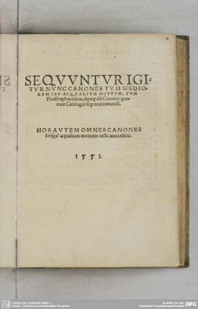 Sequuntur Igitur Nunc Canones Tum Mediorum Seu Aequalium Motuum