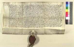 Sebaldus, Abbt des Klosters St. Egidien zu Nürnberg, vidimiert die Urkunde von 1426 Okt. 5 (Nr. 136).