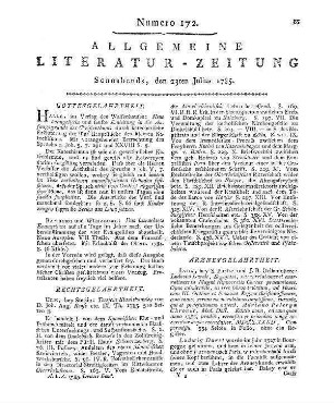 Hippocrates: Interpretationes et enarrationes in magni Hippocratis coacas praenotiones. Opus ... in 3 libros tributum, ... . Bearb. v. L. Duret, J. Duret. Hrsg. A. P. Chrouet. Lyon: Piestre & Delamolliere 1784