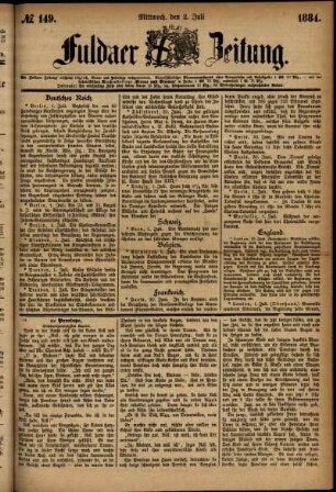 Ausgabe vom Mittwoch, den 02. Juli 1884.