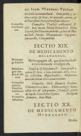 Sectio XIX.