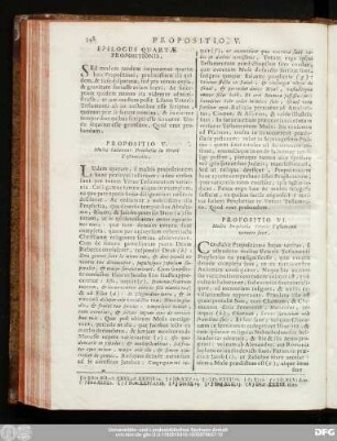 Propositio V. Multae habentur Prophetiae in Veteri Testamenti.