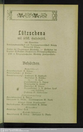 Lützschena mit selbst. Gutsbezirk