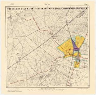 Bebauungsplan der Stadterweiterung Beelitz: Flächennutzungsplan über Messtischkarte Teilblatt 2040 1:25000