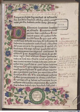 Confessionale "Defecerunt ... Scrutantes aliorum peccata sunt confessores"