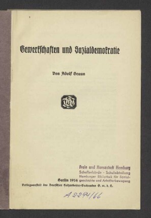 Gewerkschaften und Sozialdemokratie
