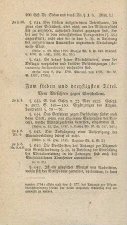 Zum sieben und dreyßigsten Titel