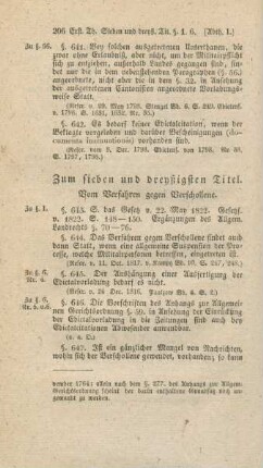 Zum sieben und dreyßigsten Titel