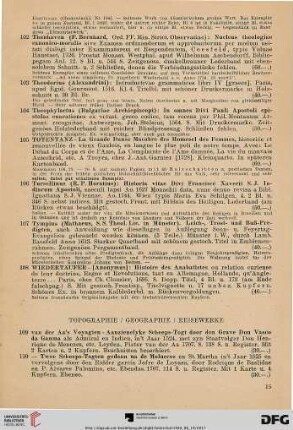 Topographie / Geographie / Reisewerke (Nr. 109-164)