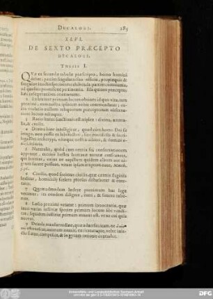 XLVI. De Sexto Praecepto Decalogi.