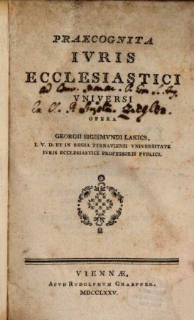 Praecognita iuris ecclesiastici universi
