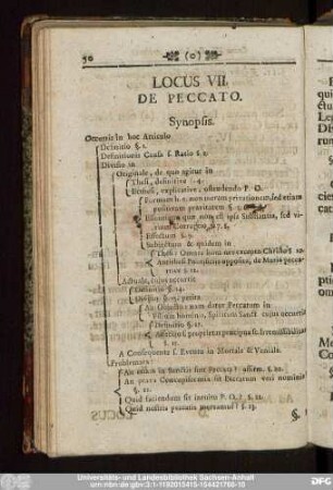 Locus VII. De Peccato.