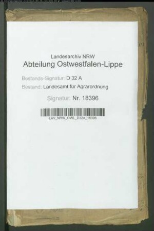 Torfmoor Stroth bei Ostenland, Krs. Paderborn. Teilung