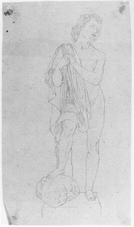 David : Rietschel, Ernst. David. Bleistift auf Transparentpapier; 25,5 x 14 cm. Sommer 1828. Privatbesitz (Nachlass des Künstlers). WVZ 214