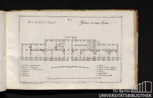 No. 3. Plan du Rez de Chaussée. Grund zu ebner Erden.