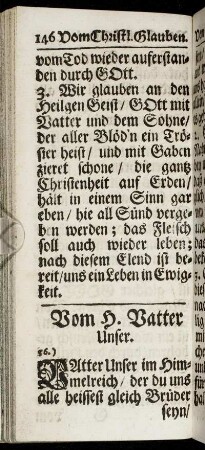 Vom H. Vatter Unser.