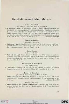 Gemälde neuzeitlicher Meister (Nr. 53-76)