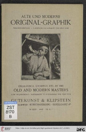 Nr. 24: Katalog / Gutekunst & Klipstein