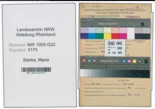 Entnazifizierung Maria Starke , geb. 05.03.1887 ()